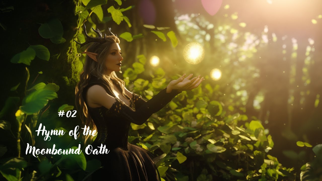 【Celtic-inspired fantasy music for relaxation】#02 Hymn of the Moonbound Oath – Vocal