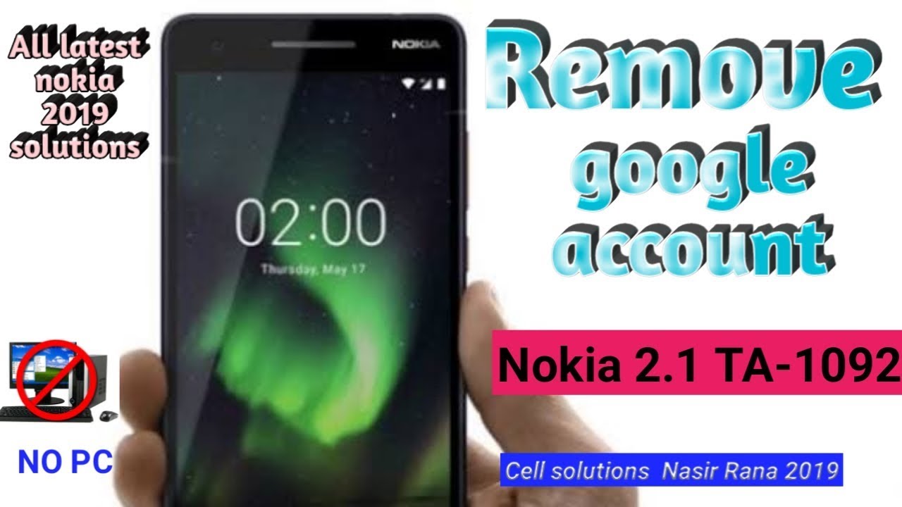 Nokia 2.1 frp google account bypass Ta-1092 |  8.0 8.1  2019 | without pc