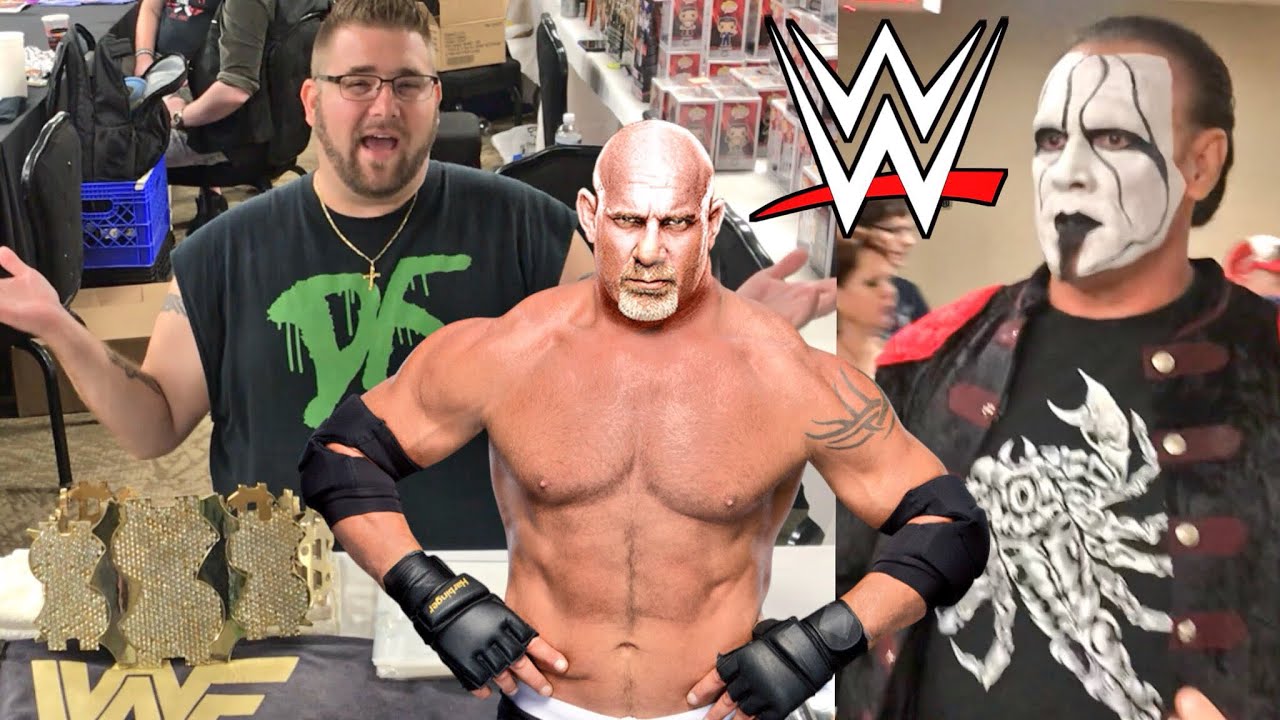 Meeting GOLDBERG and STING  - Virgil Tries to Sell Toys to my Wife