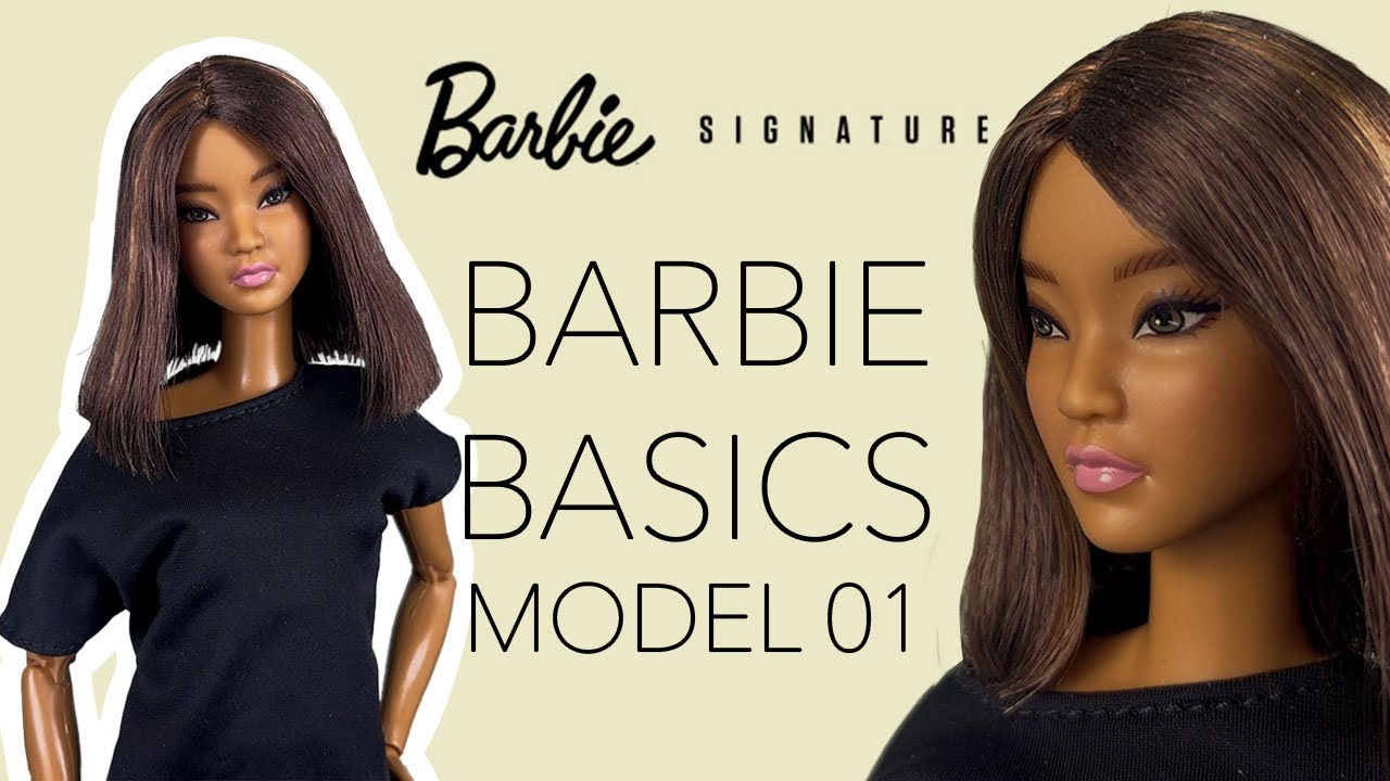 ONE OF THE PRETTIEST MOLDS! 😍 | Barbie Basics Model 01 doll unboxing & review! 🖤✨