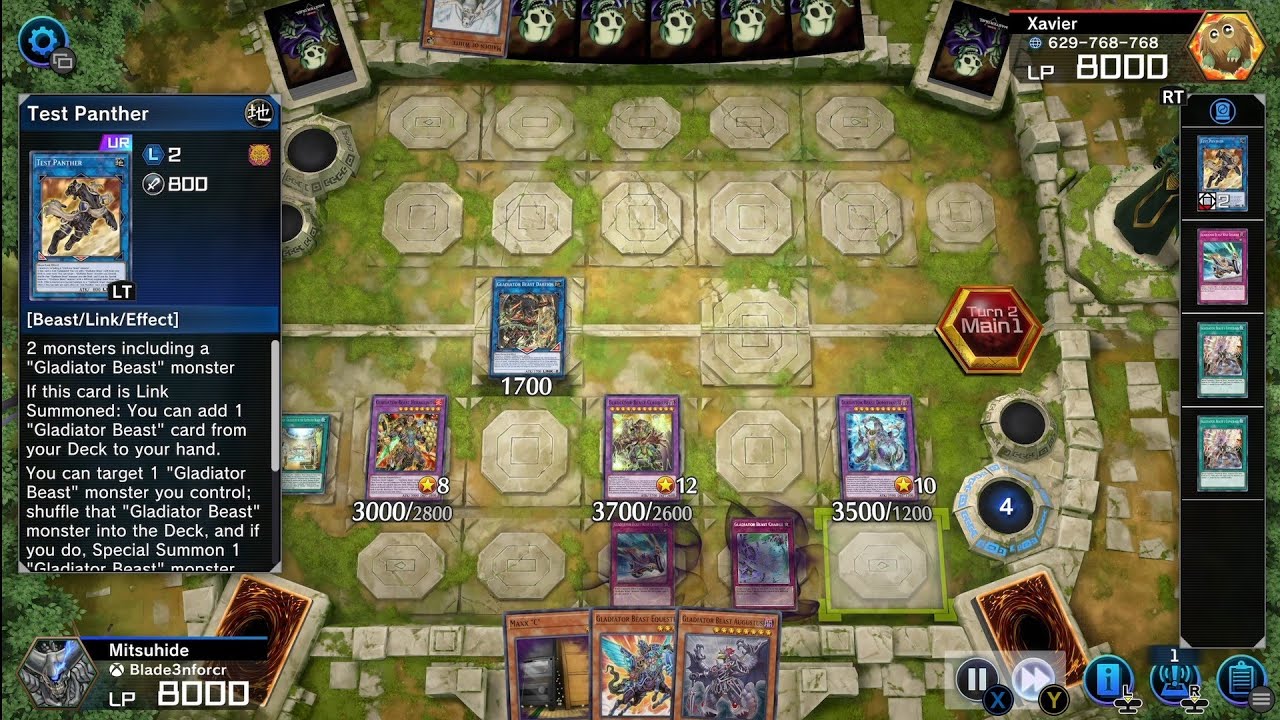 Yugioh Gladiator Beasts vs Blue Eyes White Dragon Ranked Masterduel