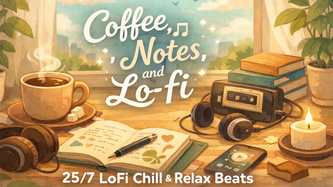 Lo-Fi music : Coffee Time Lo-Fi ☕ 25/7 LoFi Chill