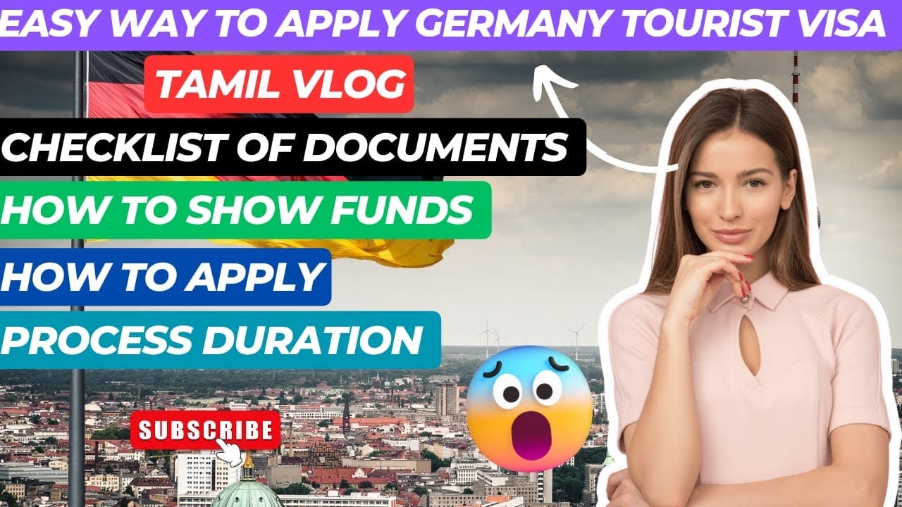 Germany tourist visa step-by-step process in Tamil | Documents required | Funds fees | ஜெர்மனி