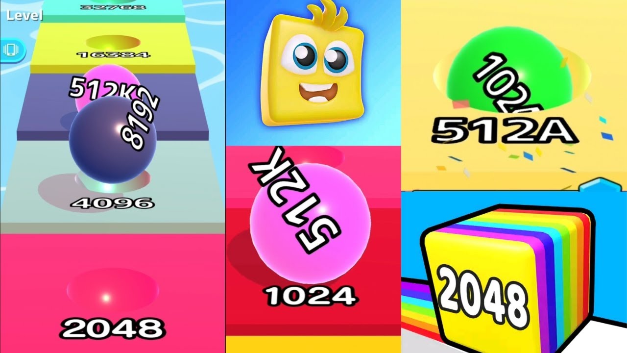 live 1 : Ball Run 2048 Number Merge vs Ball Run Infinity vs Happy Cube 2048 gameplay walkthrough