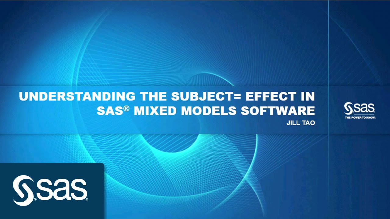 Understanding the Subject= Effect in SAS Mixed Models Software