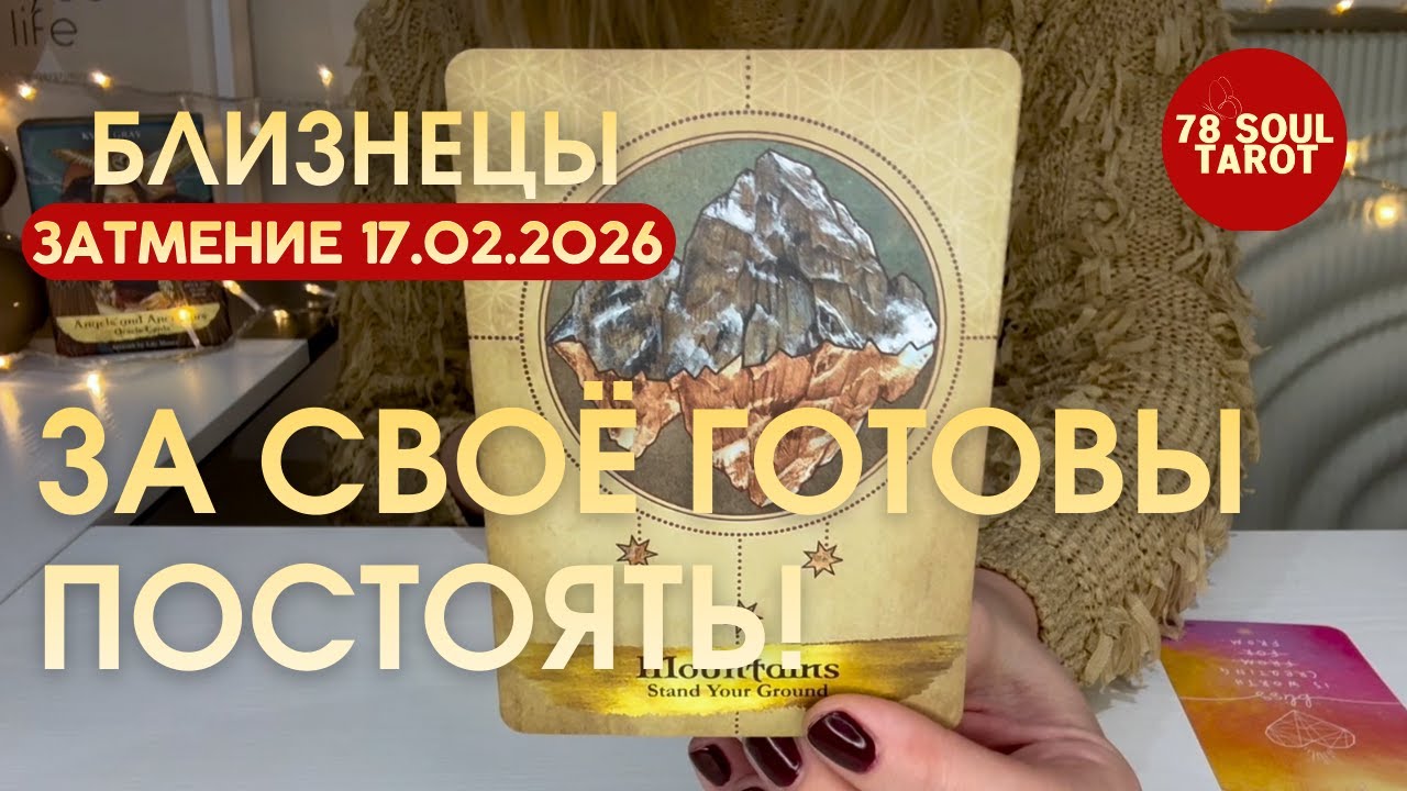 Близнецы ЗАТМЕНИЕ 17.02.2026 : ГОТОВЫ ПОСТОЯТЬ ЗА СВОЁ! | Таро прогноз