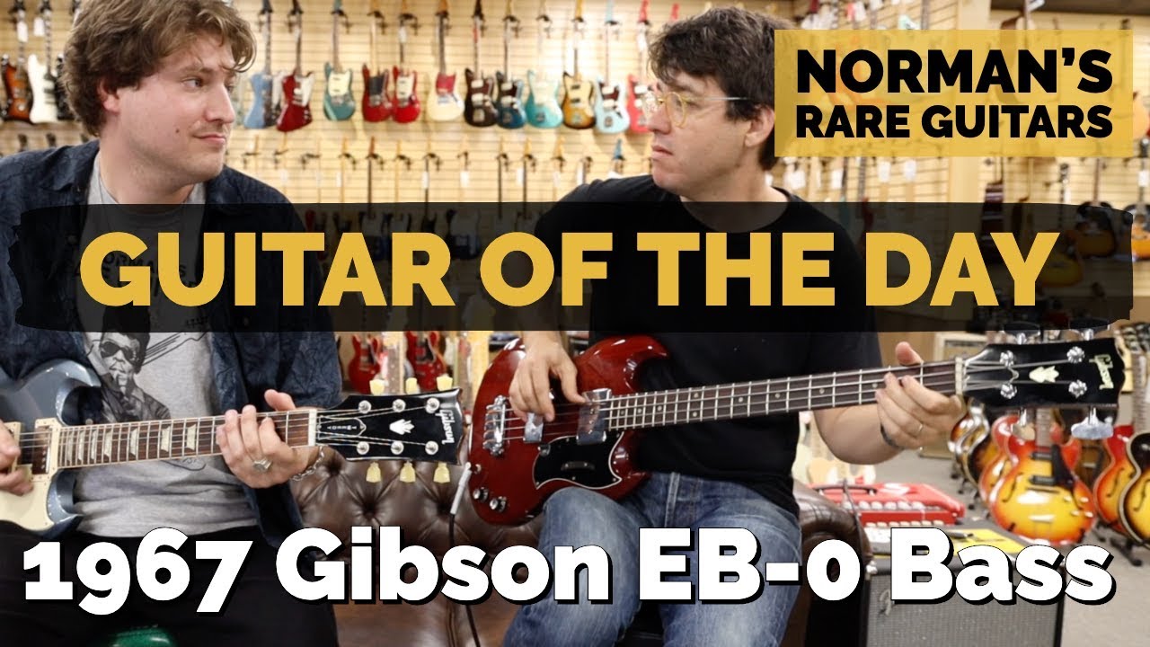 Guitar of the Day: 1967 Gibson EB-0 Bass Cherry | Norman's Rare Guitars