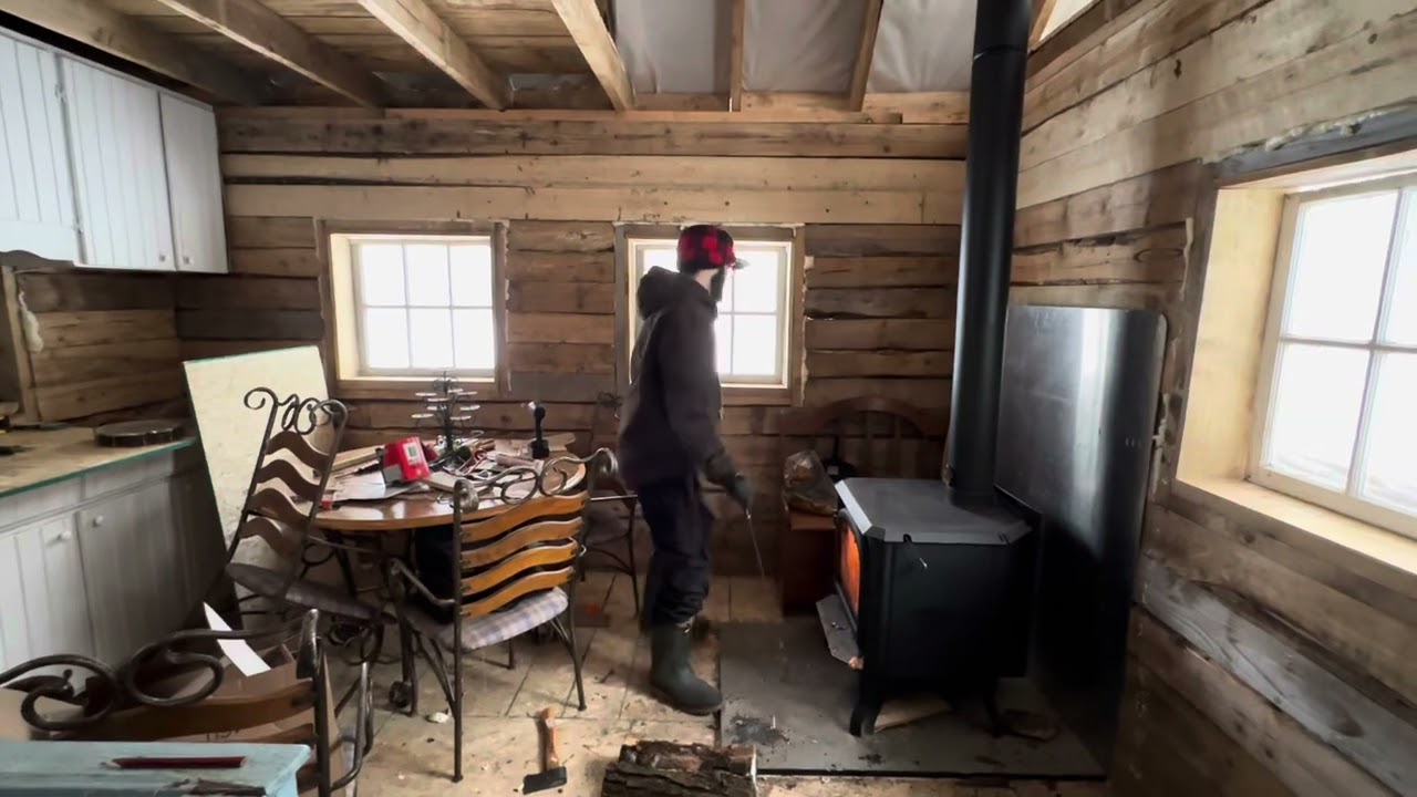 Log Cabin build - installing windows 