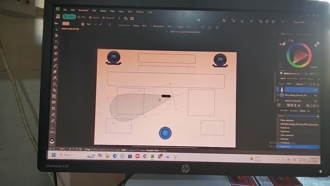 How to create text boxes in affinity 