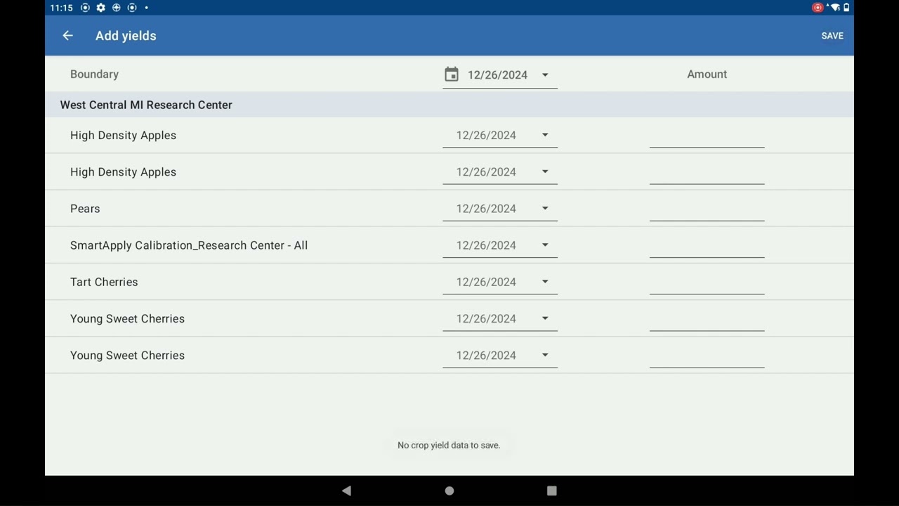 How To Add Yield Data in the Smartapply App