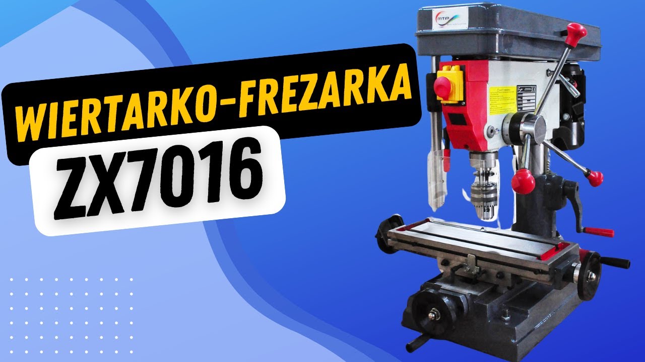 🔴 Odkryj Wszechstronność: Wiertarko-Frezarka ZX7016 w Akcji
