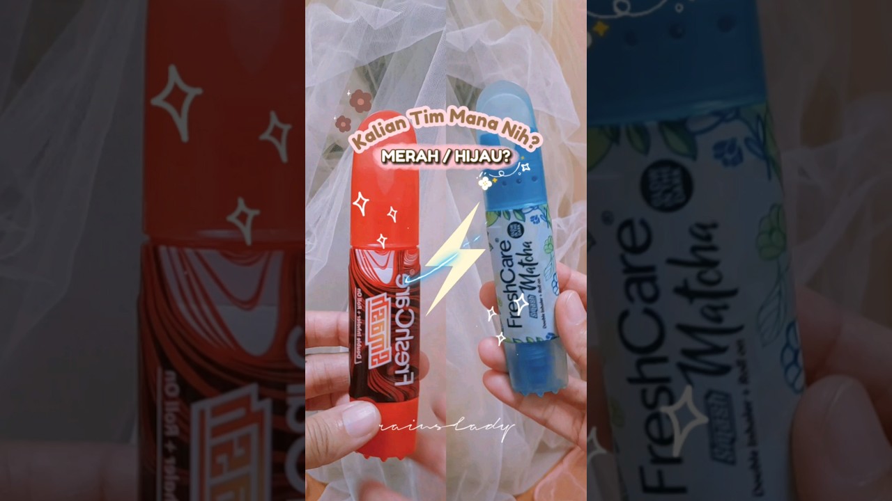 Aku sih tim merah✨️ #freshcare #freshcaresmash #freshcarematcha #doubleinhaler #minyakangin #inhaler
