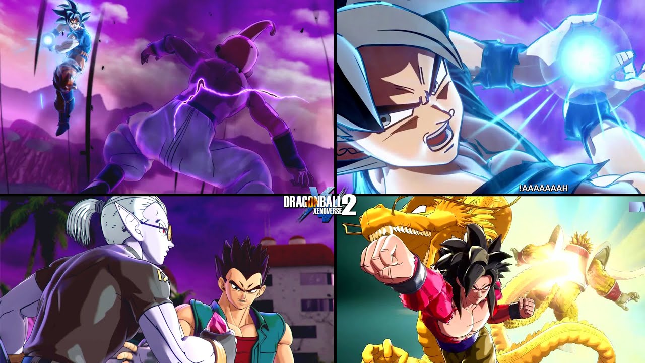 DBXV2: DLC 14 All Animated Cutscenes Full Story Mode | GT Vegeta, UI Goku Sign, Baby & Kid Buu