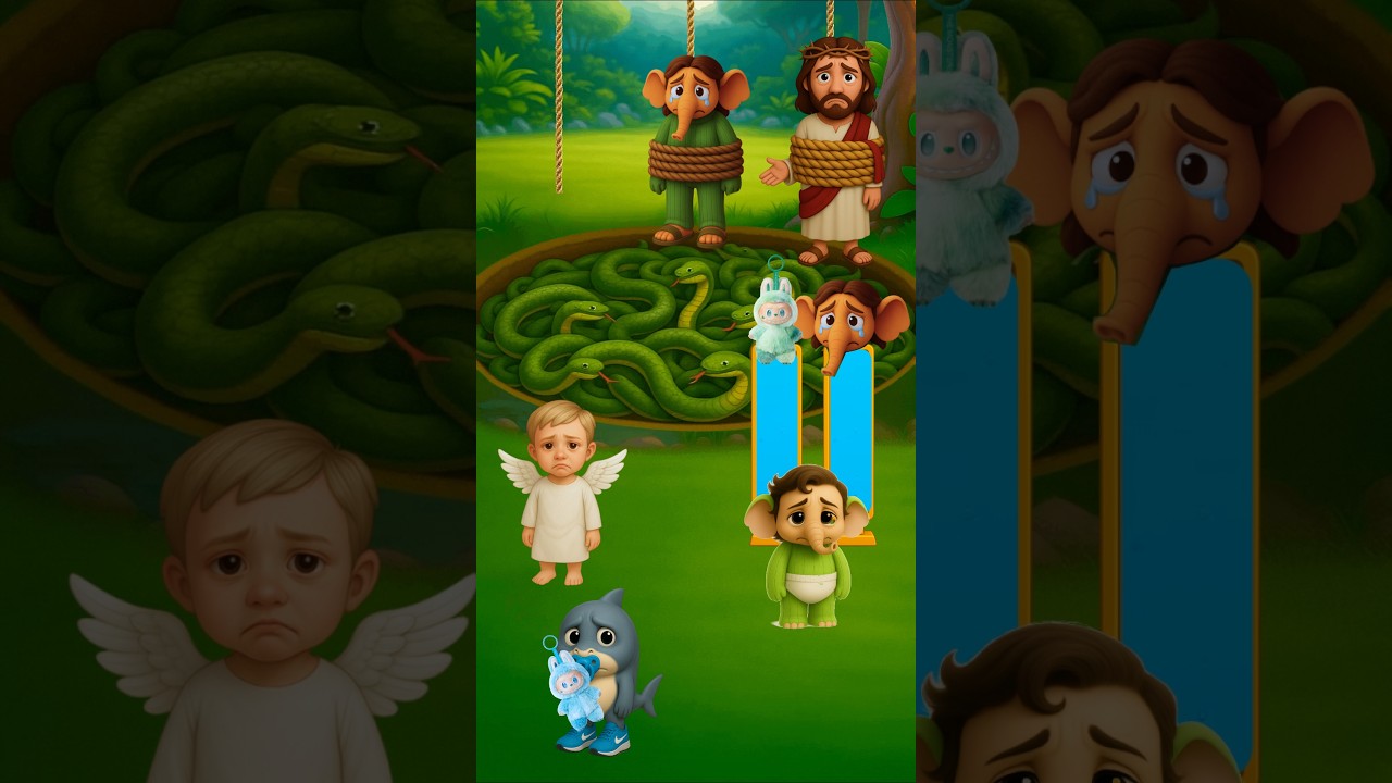 Who Will You Save? 🐍💥Jesus or the Labubu? 🎁 #jesus #biblequiz