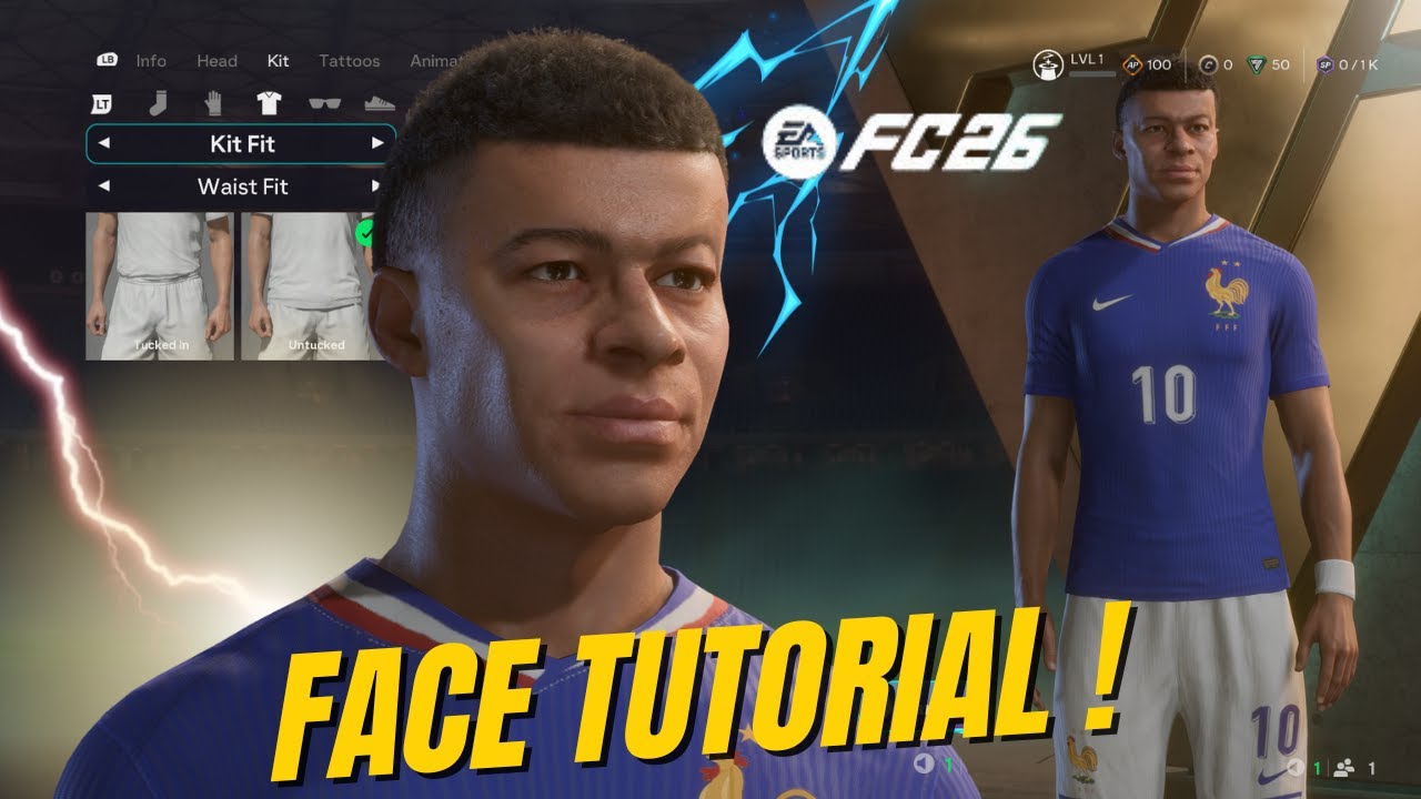 EA FC26 - How to create Kylian Mbapp&eacute;  - Face Creation Tutorial