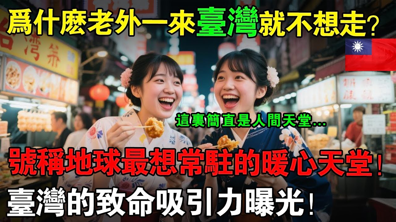 全球瘋搶臺灣居留權！為什麼老外一來臺灣就哭著不想走？號稱地球最想長駐的暖心天堂，臺灣的致命吸引力曝光！ #taiwan #兩岸 #台灣 #台湾