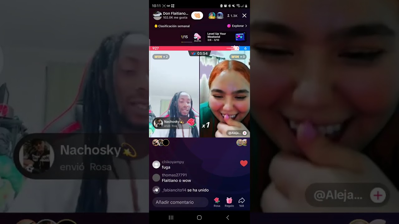 FLAITIANO CONQUISTA EN VS CON MINAS EN TIKTOK (9 de Mar 2024)