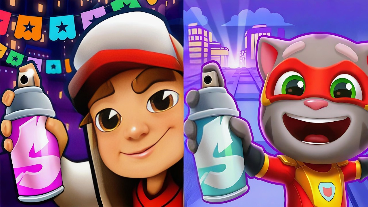Subway Surfers 🆚 Talking Tom Hero Dash Games Comparison 