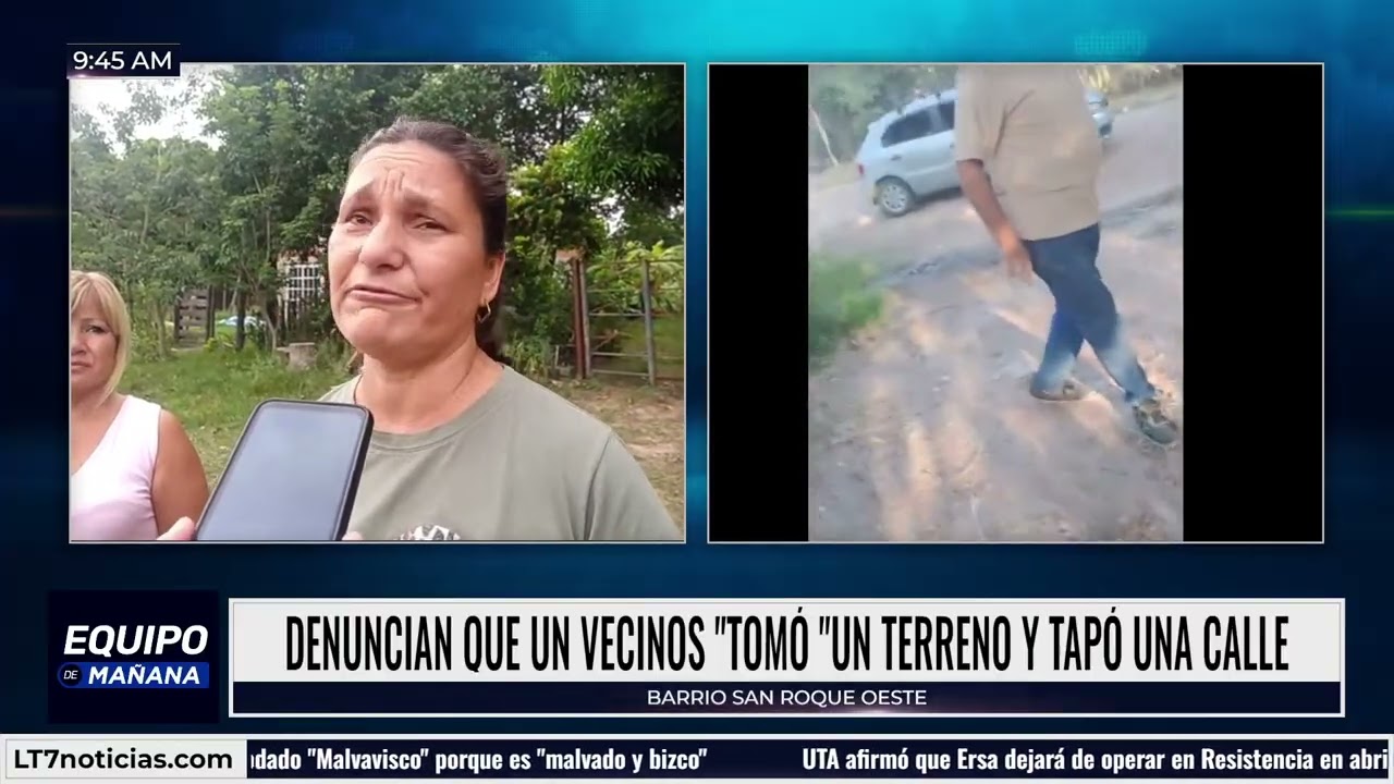 Denuncian que un vecino 