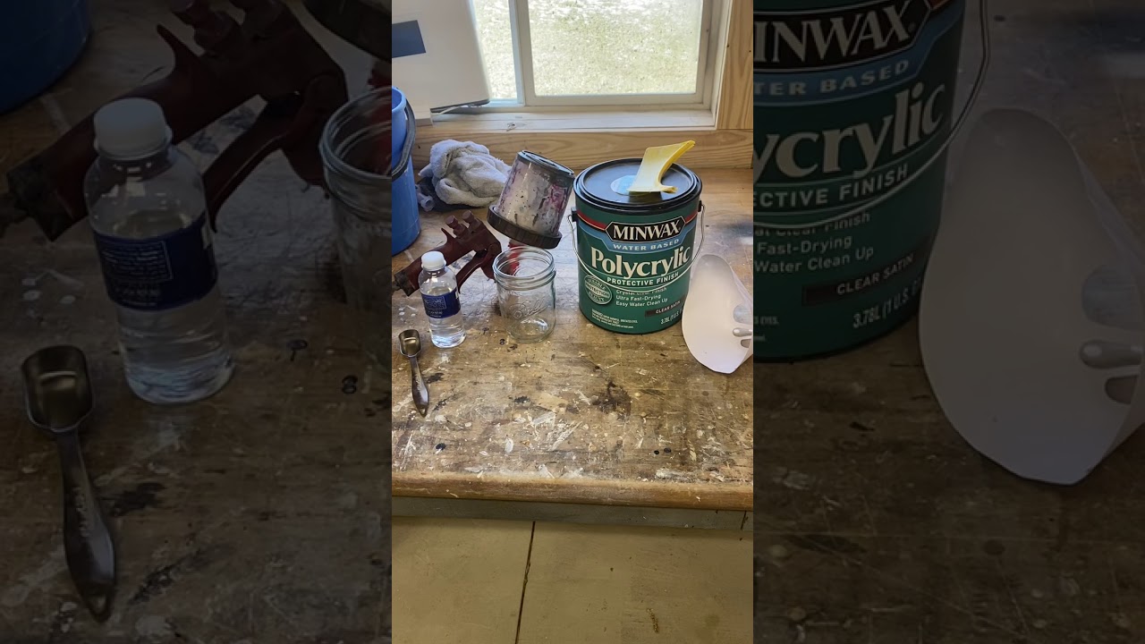 How to spray Polycrylic