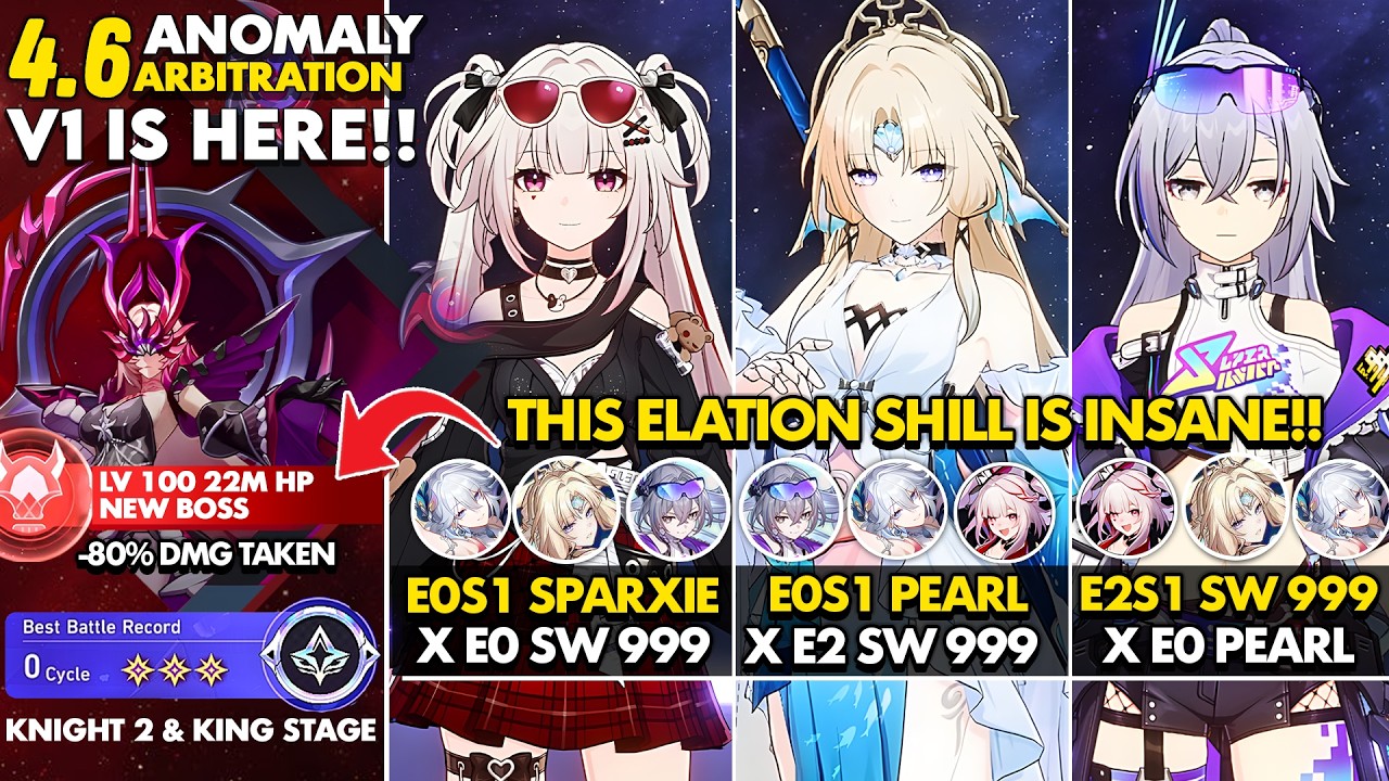 80% DMG RES BOSS?? | E0S1 Pearl x E0/E2 SW 999, Sparxie | Anomaly Arbitration | HSR 4.6