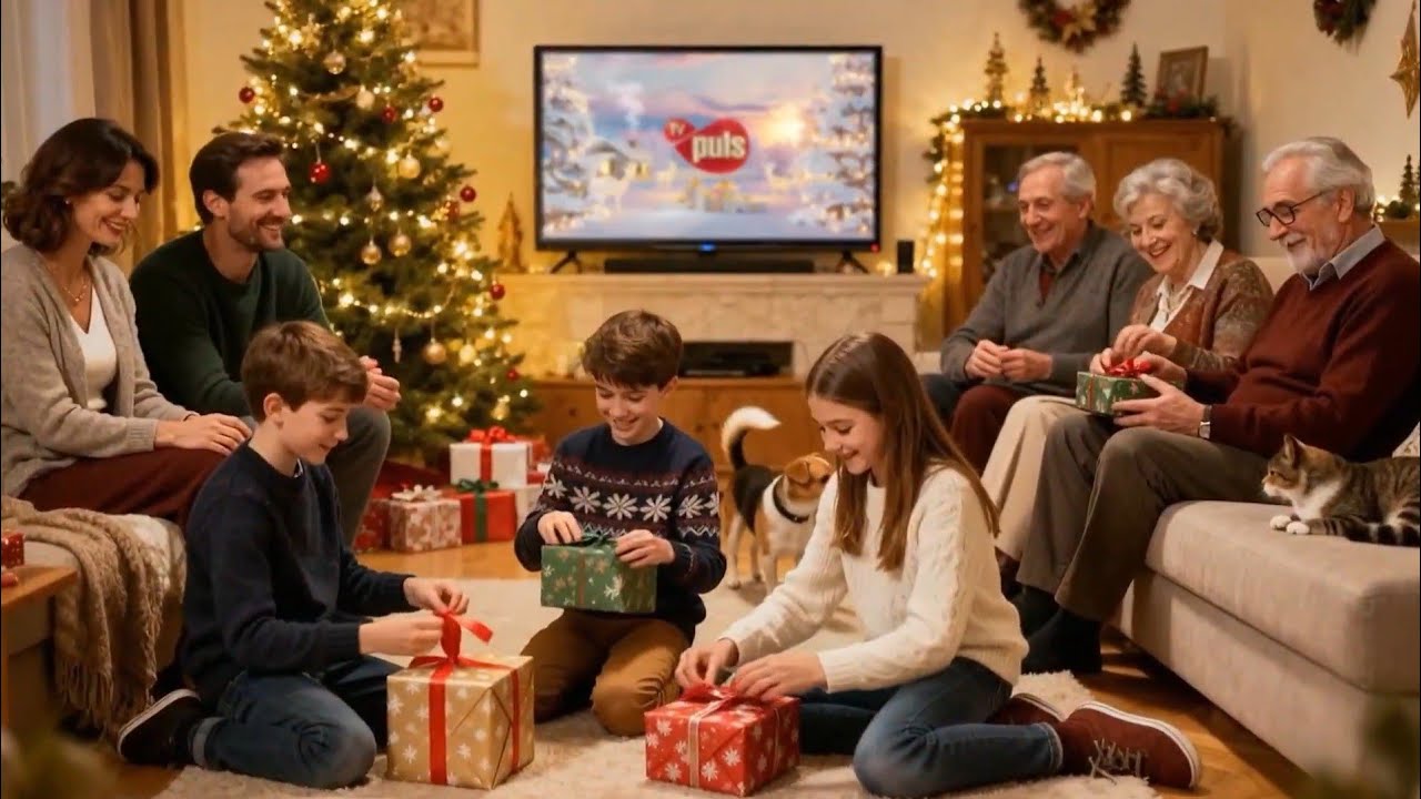 TV Puls - Zapowiedzi, ident i blok reklamowy w bożonarodzeniowej oprawie graficznej (11.12.2025)