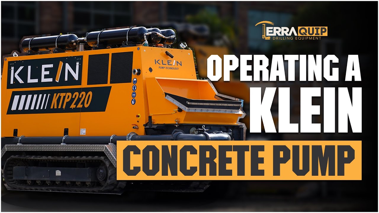 How to operate a Klein KTP220 CFA Concrete Pump for Piling Rigs