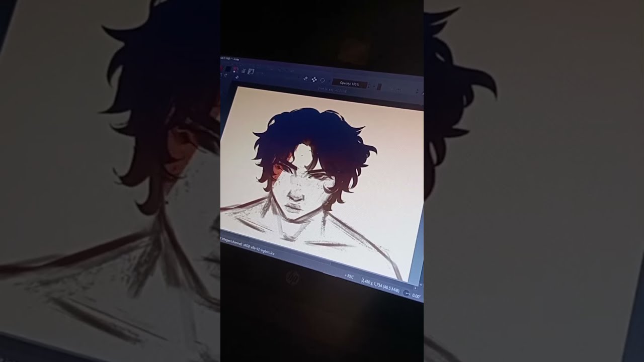 Colouring on Krita live
