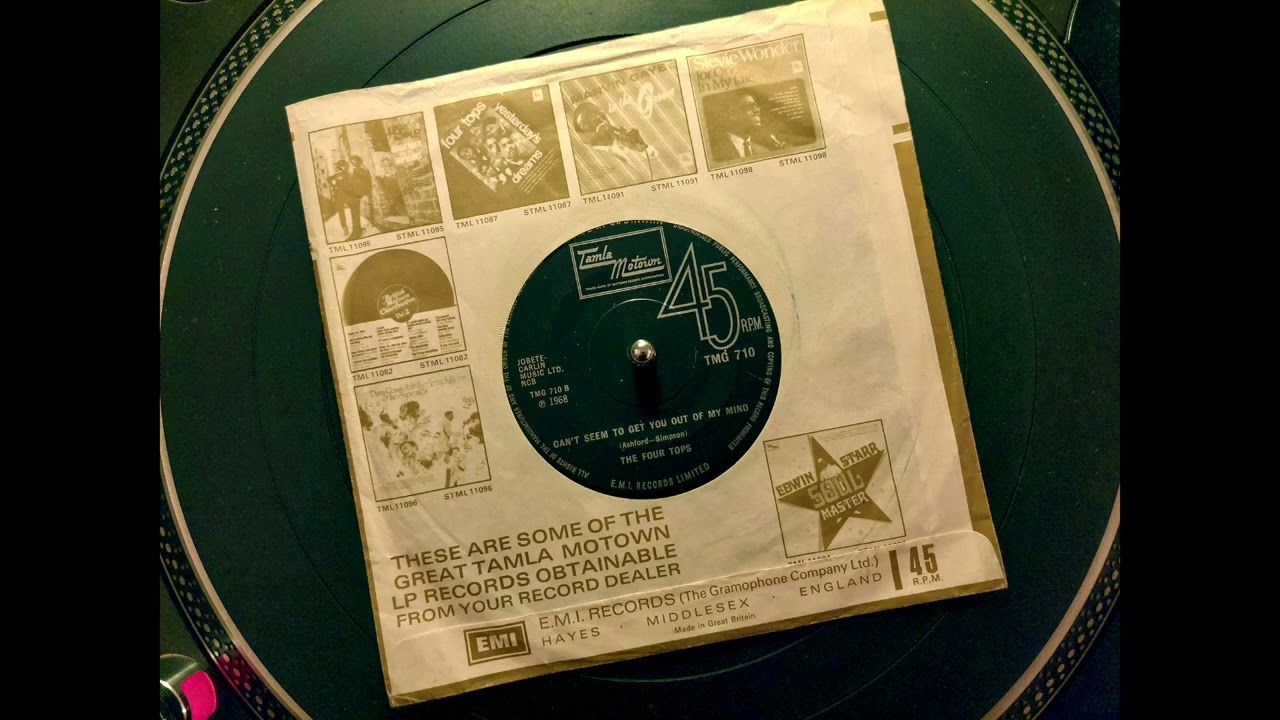 The Four Tops - Can't Seem To Get You Out Of My Mind (Tamla Motown UK)