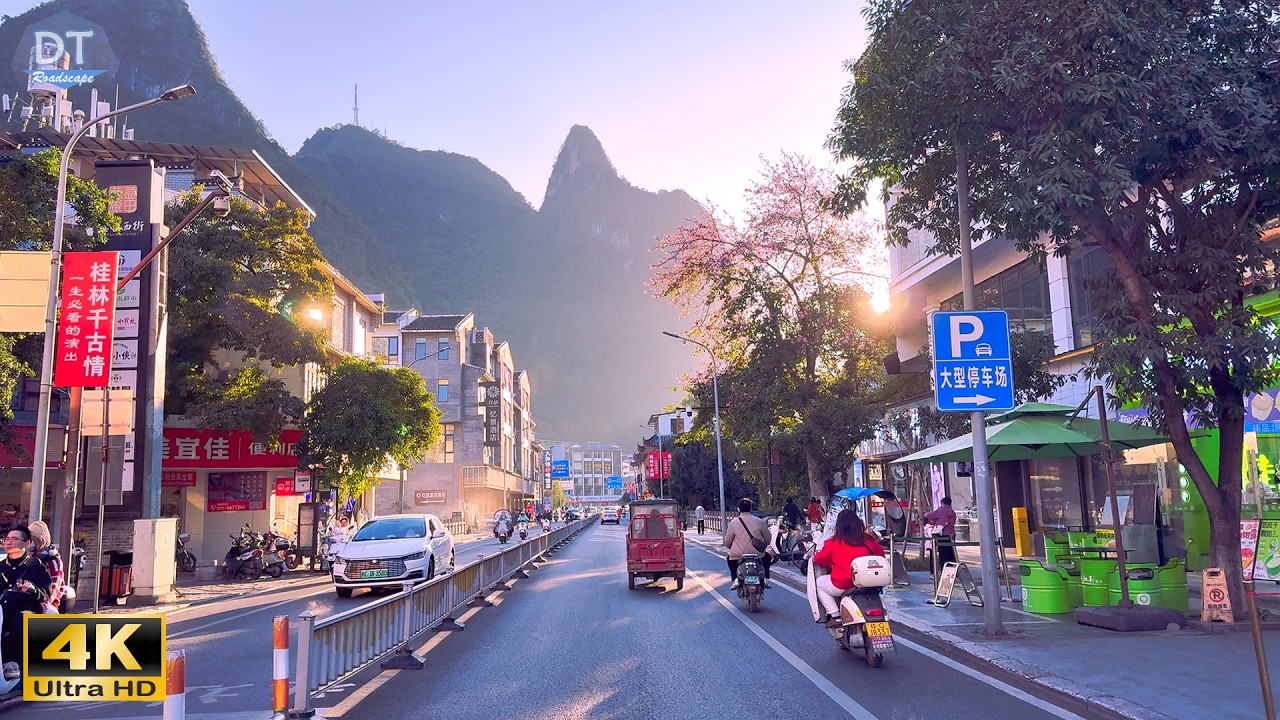 China’s Ultimate Valley Scenic Drive - Yangshuo Guilin 4K HDR