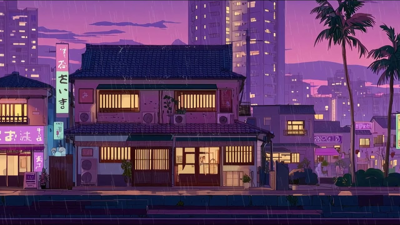 Light Rain & Retro Lofi 🌧️ Chill Hip Hop Beats to Relax
