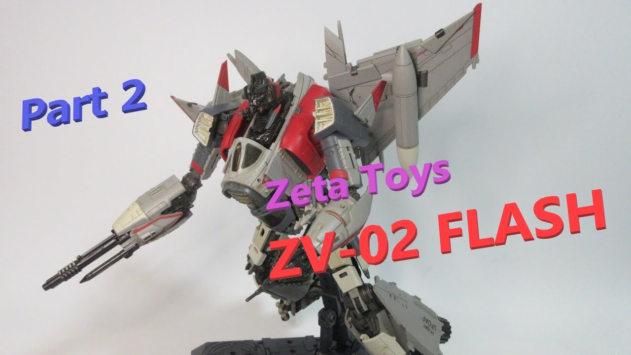 【TF非正規玩具レビュー】 Zeta Toys ZV-02 FLASH （aka Blitzwing, Movie  BUMBLEBEE ）,  Part 2（ロボットモード）