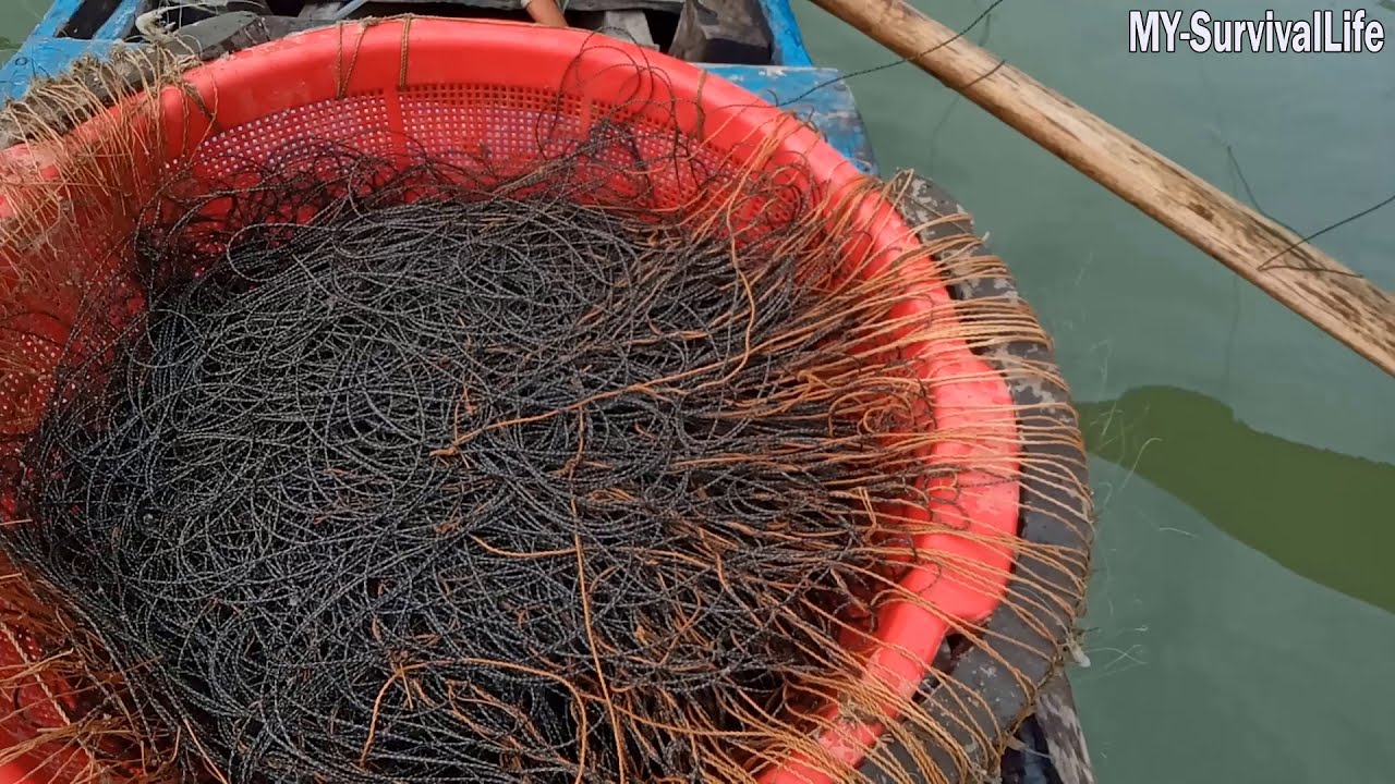 Fishing with Hook | Used 100 Hooks |  My Survival Life