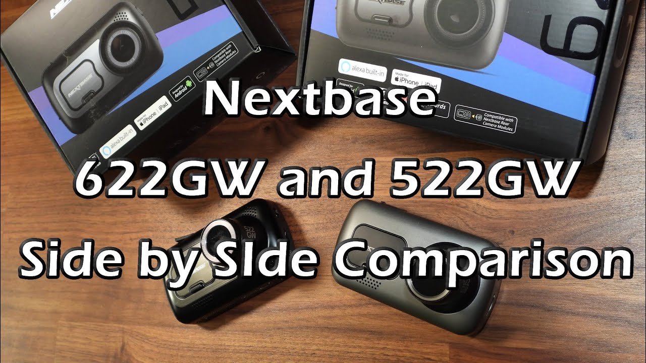 Nextbase 622-GW / 522-GW Comparison