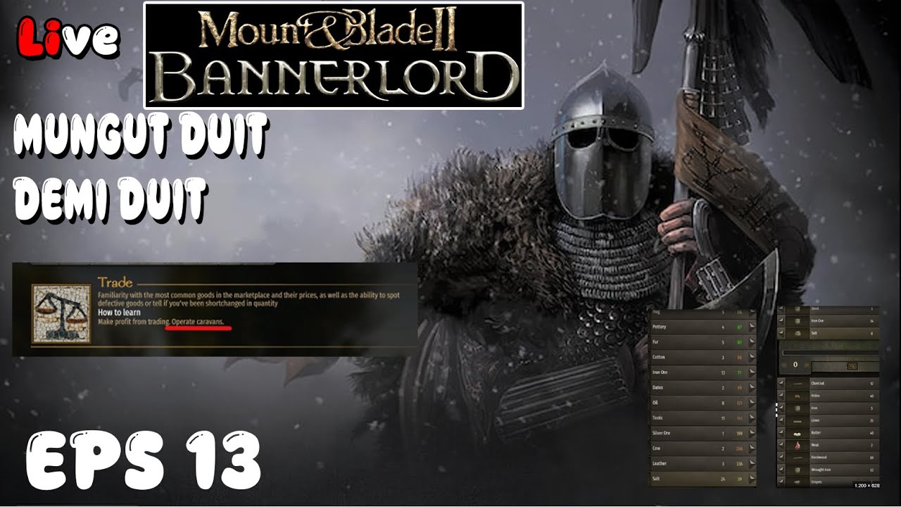 MENJADI PEDAGANG AMANAH ! MOUNT AND BLADE 2  BANNERLORD WARSAILS