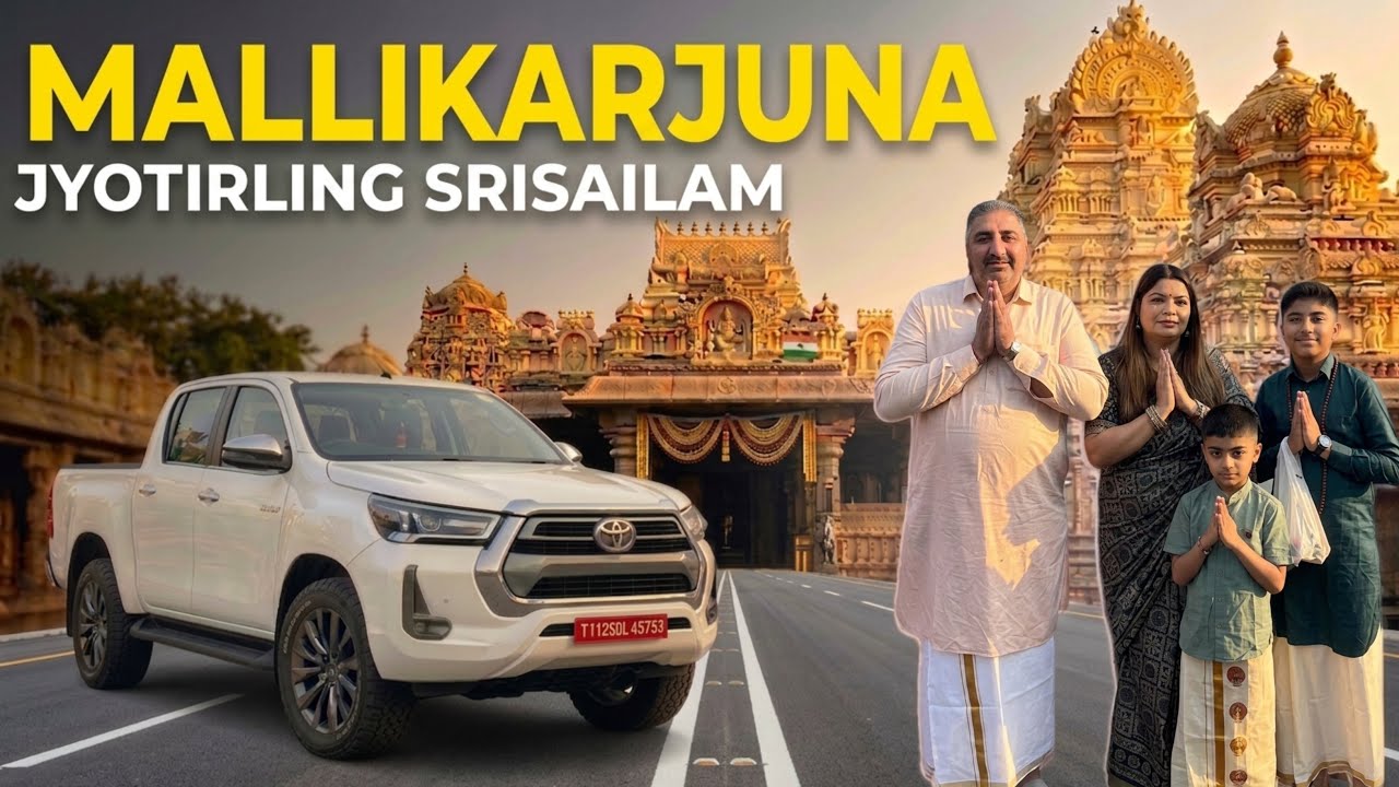Gurugram to Srisailam in Toyota Hilux | 1500KM Road Trip via Maharashtra | Mallikarjuna Jyotirlinga🙏