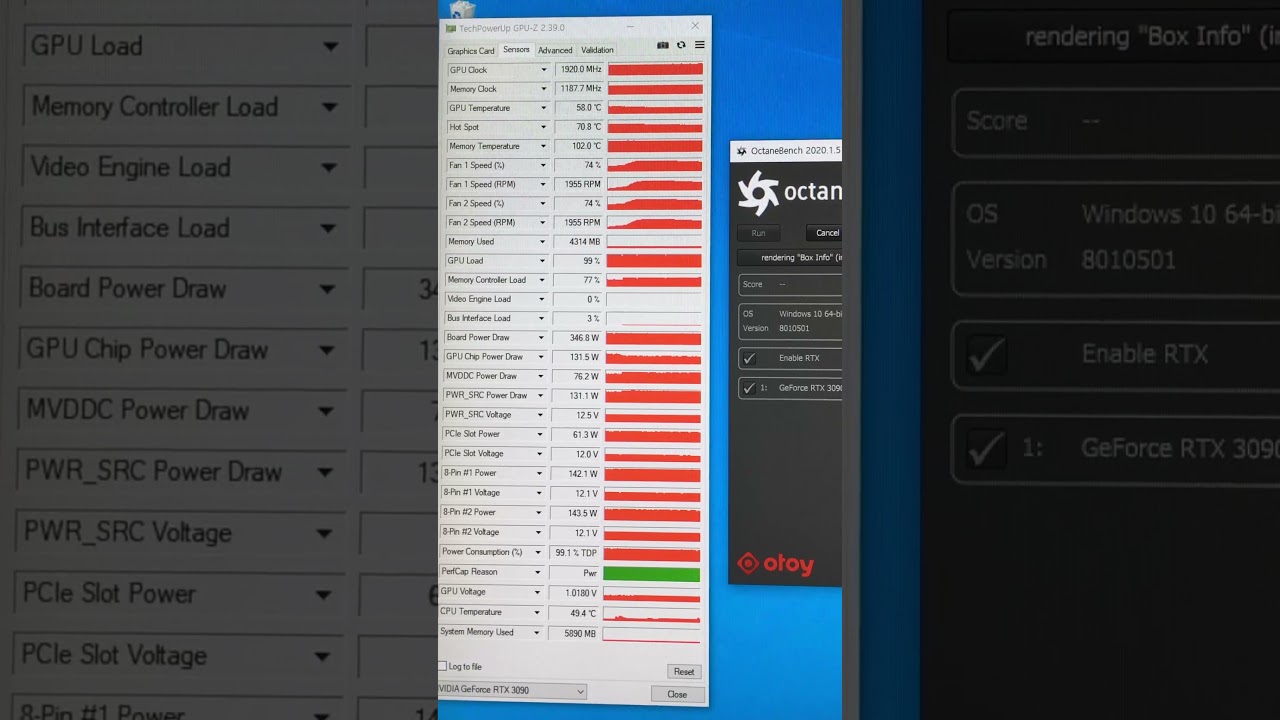 octanebench 3090fe gpu temp. (no audio)