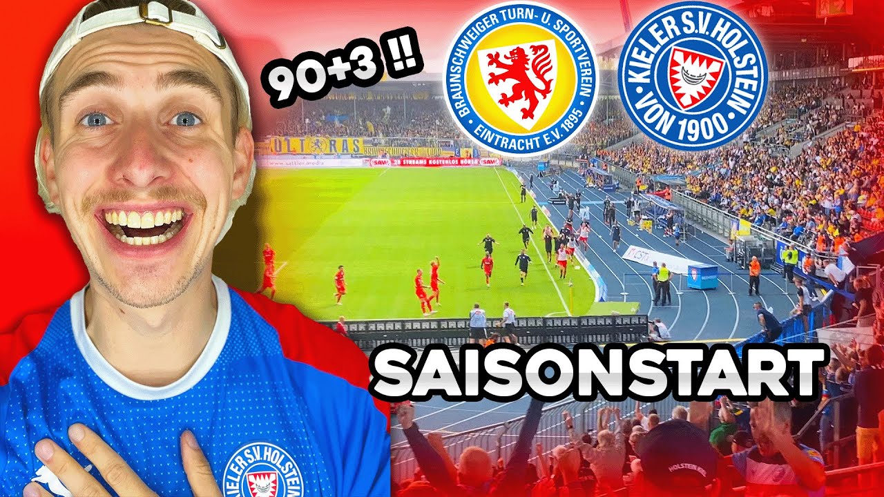 EINTRACHT BRAUNSCHWEIG - HOLSTEIN KIEL STADIONVLOG | LAST MINUTE AUSWÄRTSSIEG🔥🤯