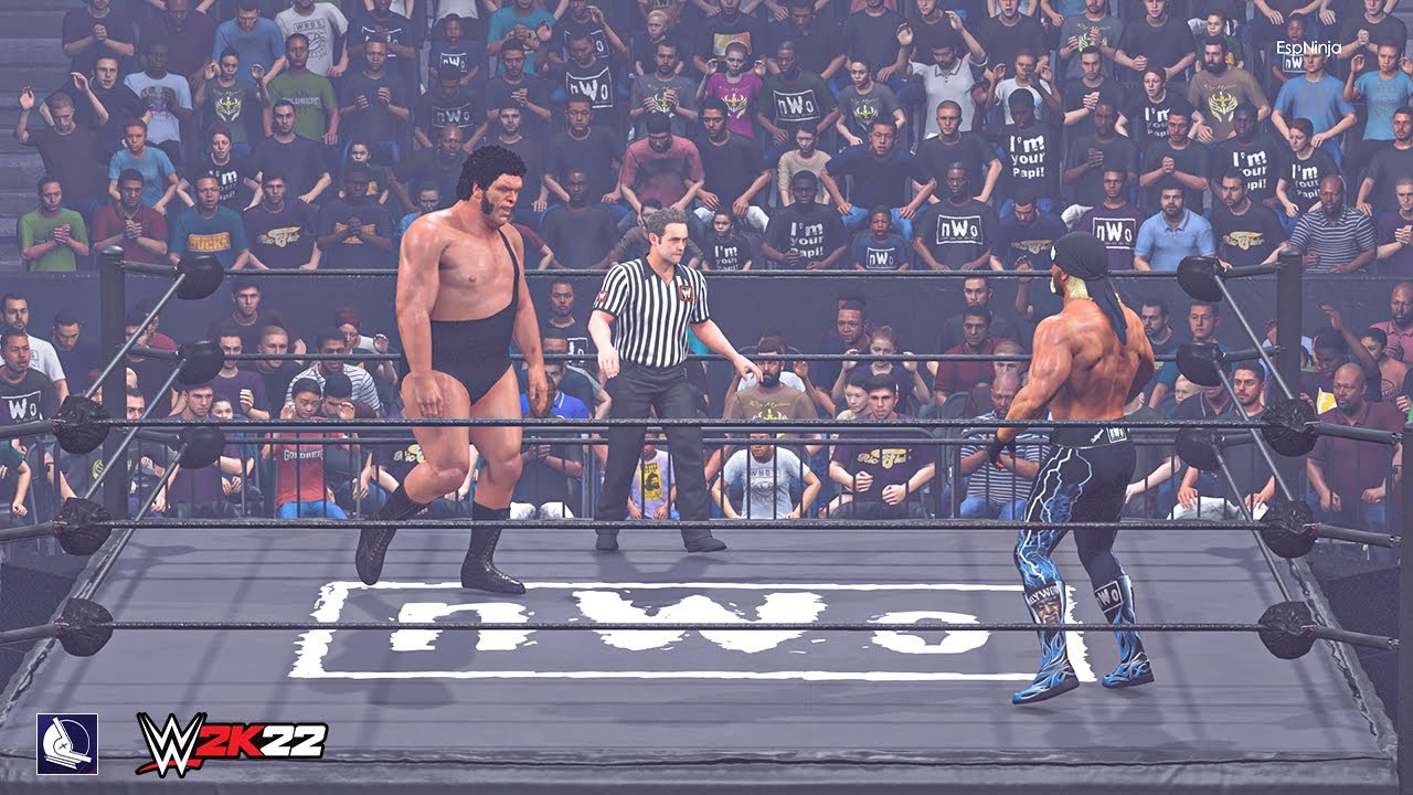 WWE 2K22 Hollywood Hulk Hogan vs Andre The Giant (WCW Souled Out '97 DLC ARENA)