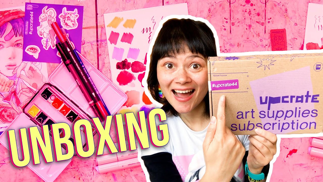 Распаковка новых художественных принадлежностей! 📦 UPCRATE 44
