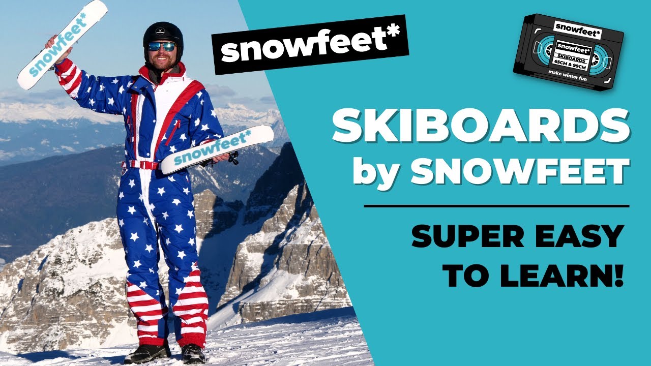 Snowblades by Snowfeet* - Long Enough to Ski, Short Enough to Skate | Skiboards | Skiblades