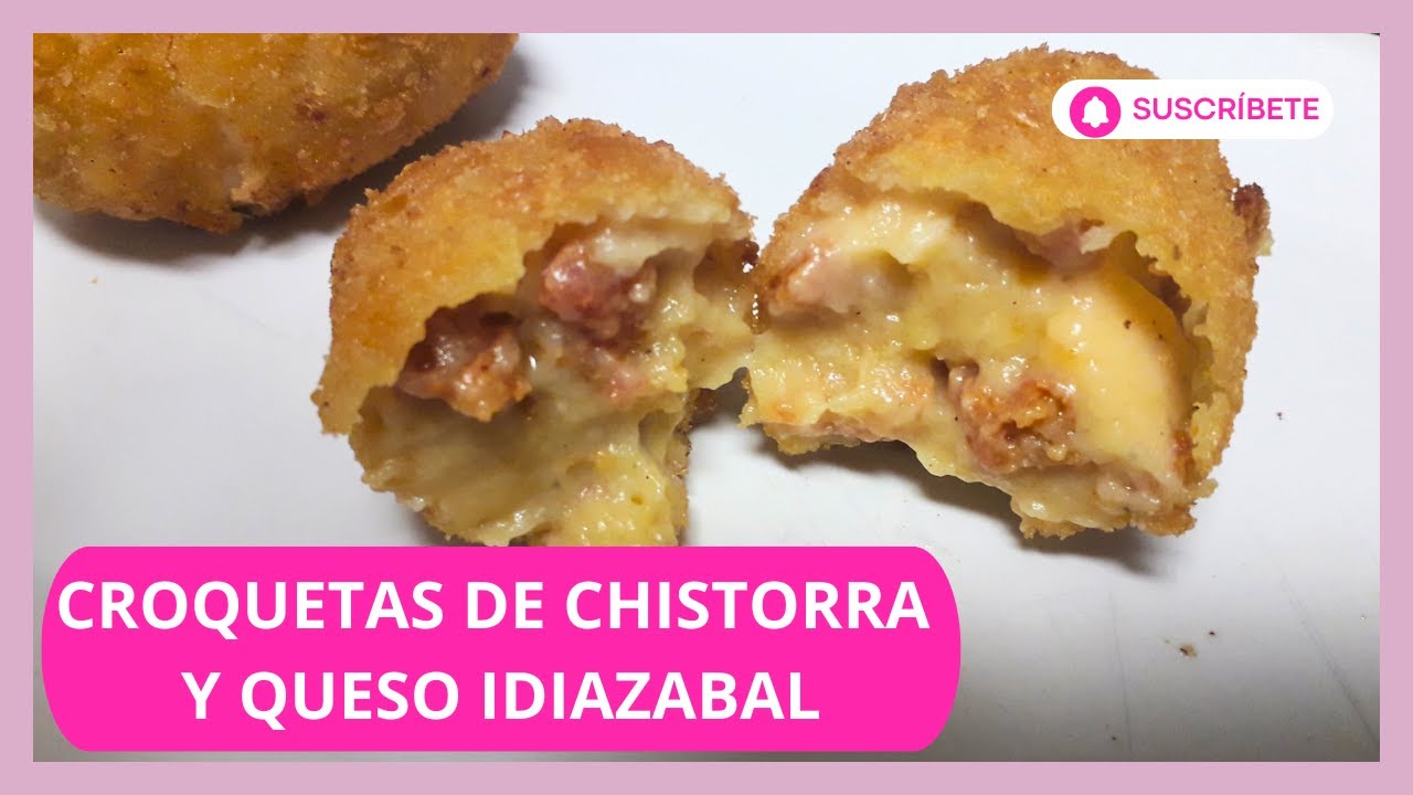 Cremosas croquetas de chistorra y queso Idiazabal, no podíamos dejar de probarlas!