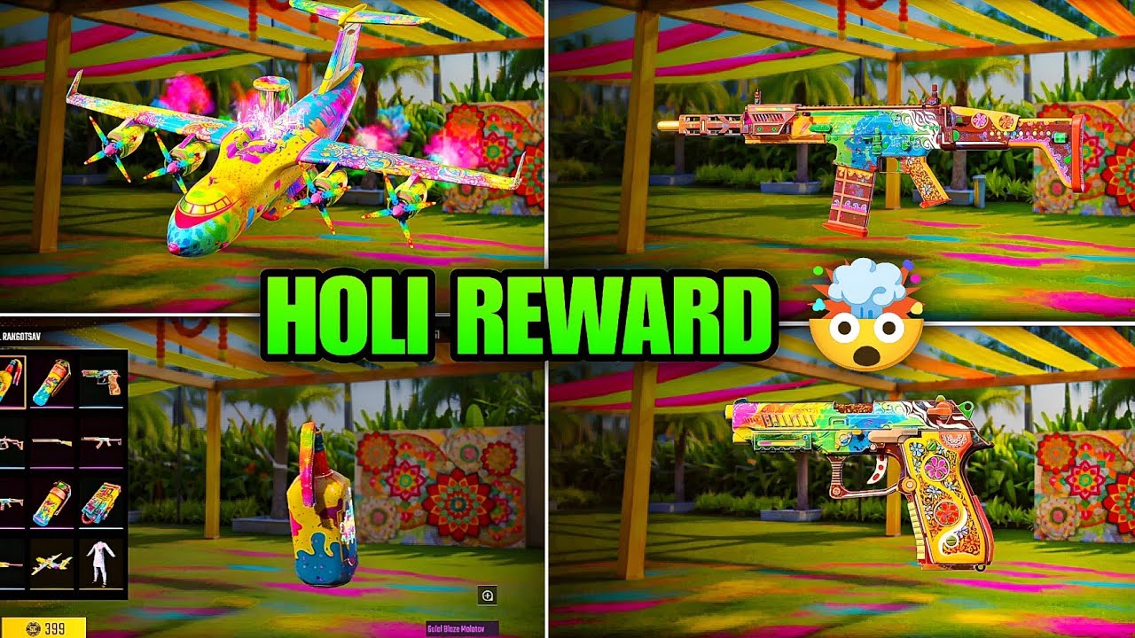 ScarFall 2.0 Holi Event 😱 All Rewards Unlocked | New Plane & Gun Skins