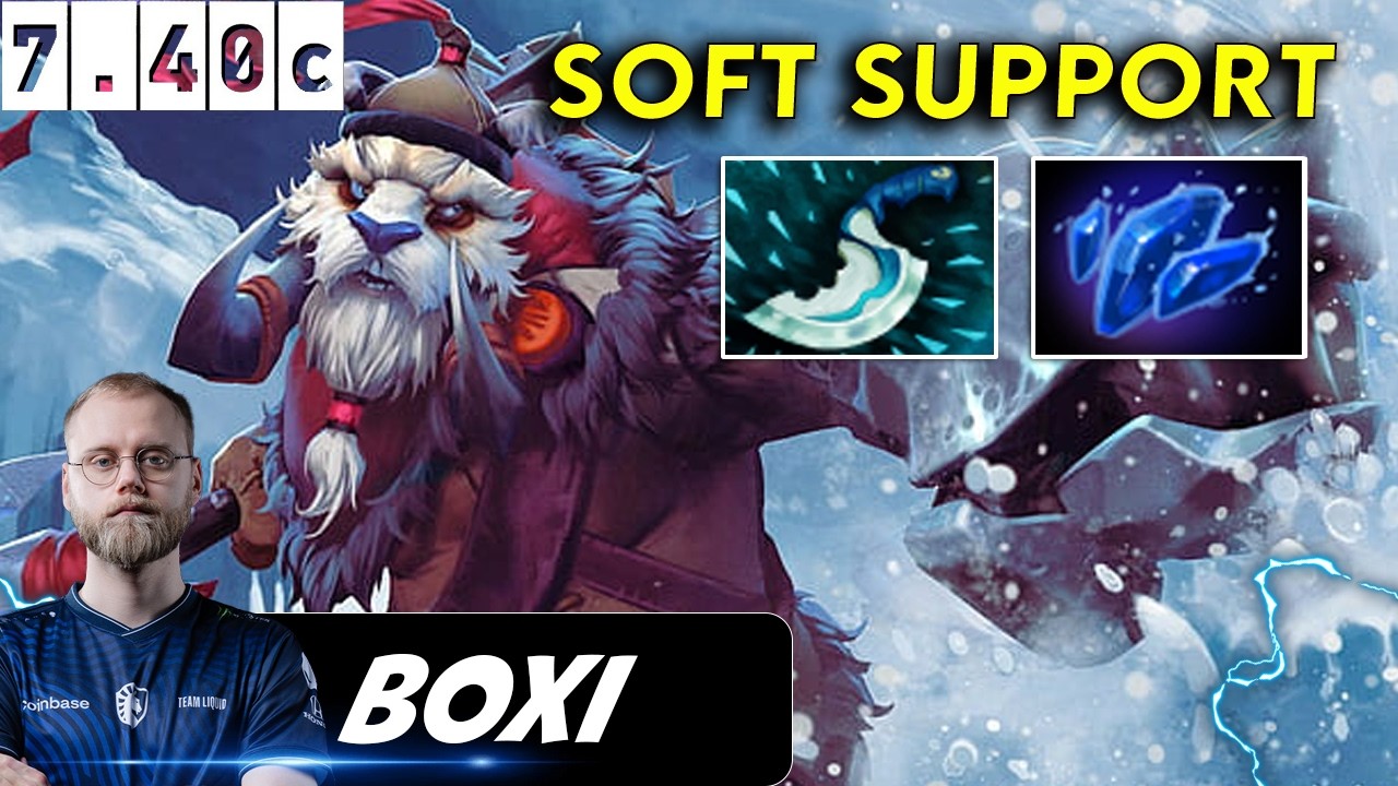 Boxi Tusk Soft Support - Dota 2 Patch 7.40c Pro Player Gameplay
