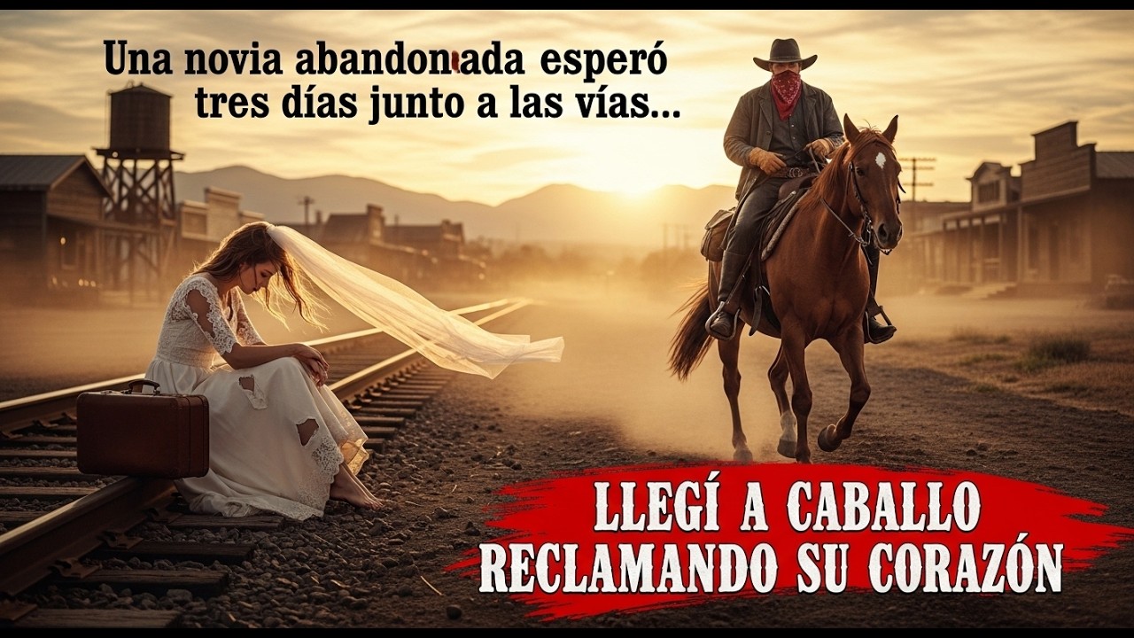 Una novia abandonada esperó tres días junto a las vías… hasta que un desconocido llegó a caballo....