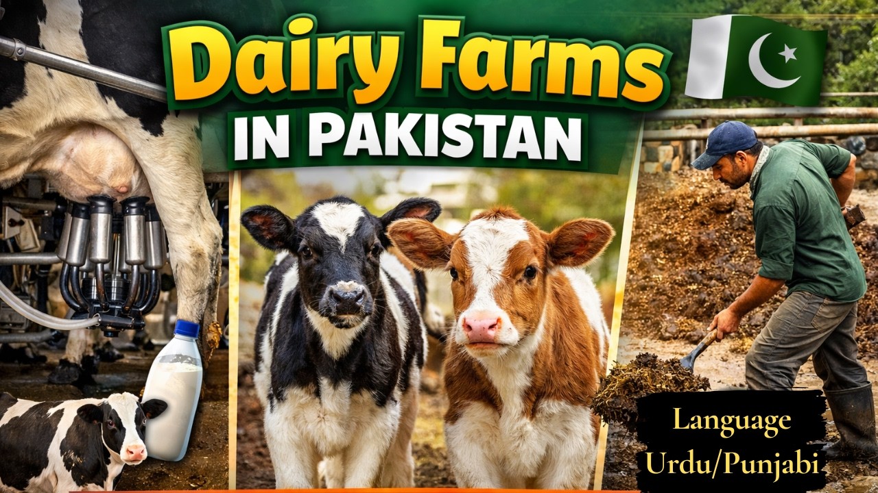 How Dairy Farms Work in Pakistan: Milking, Breeding & Waste Management