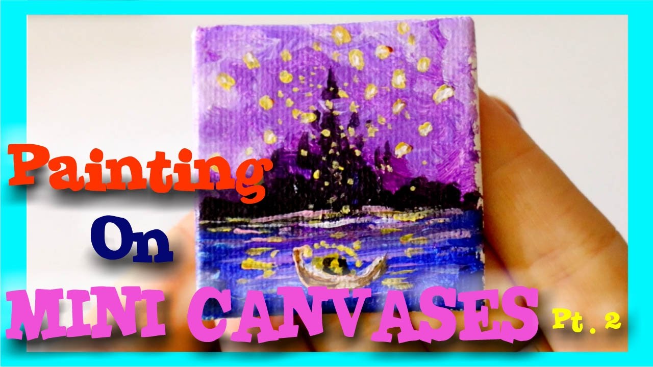 Painting MINI Canvases Pt. 2 ( My TOP 6 Favorite DISNEY Movies) - @dramaticparrot