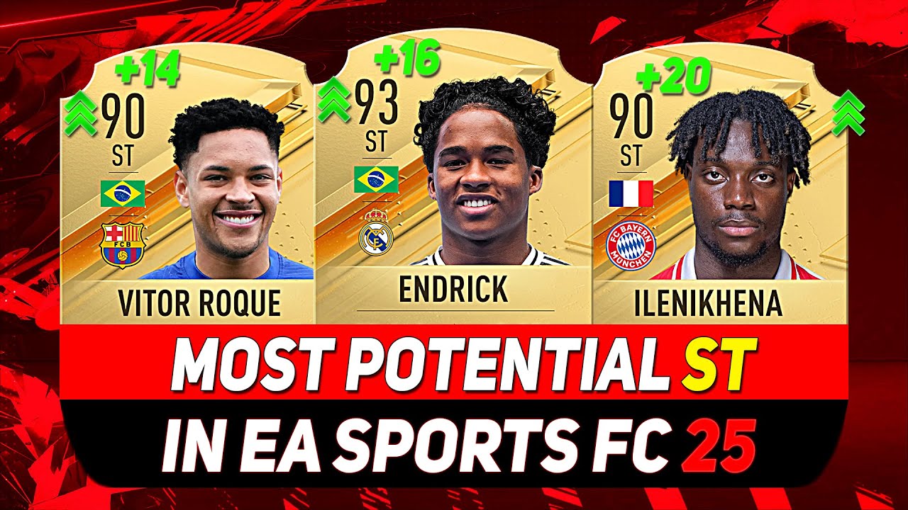 EA FC 25 WONDERKIDS 👶 ✸ BEST YOUNG STRIKERS IN CAREER MODE! ft. ENDRICK, VITOR ROQUE, ILENIKHENA...