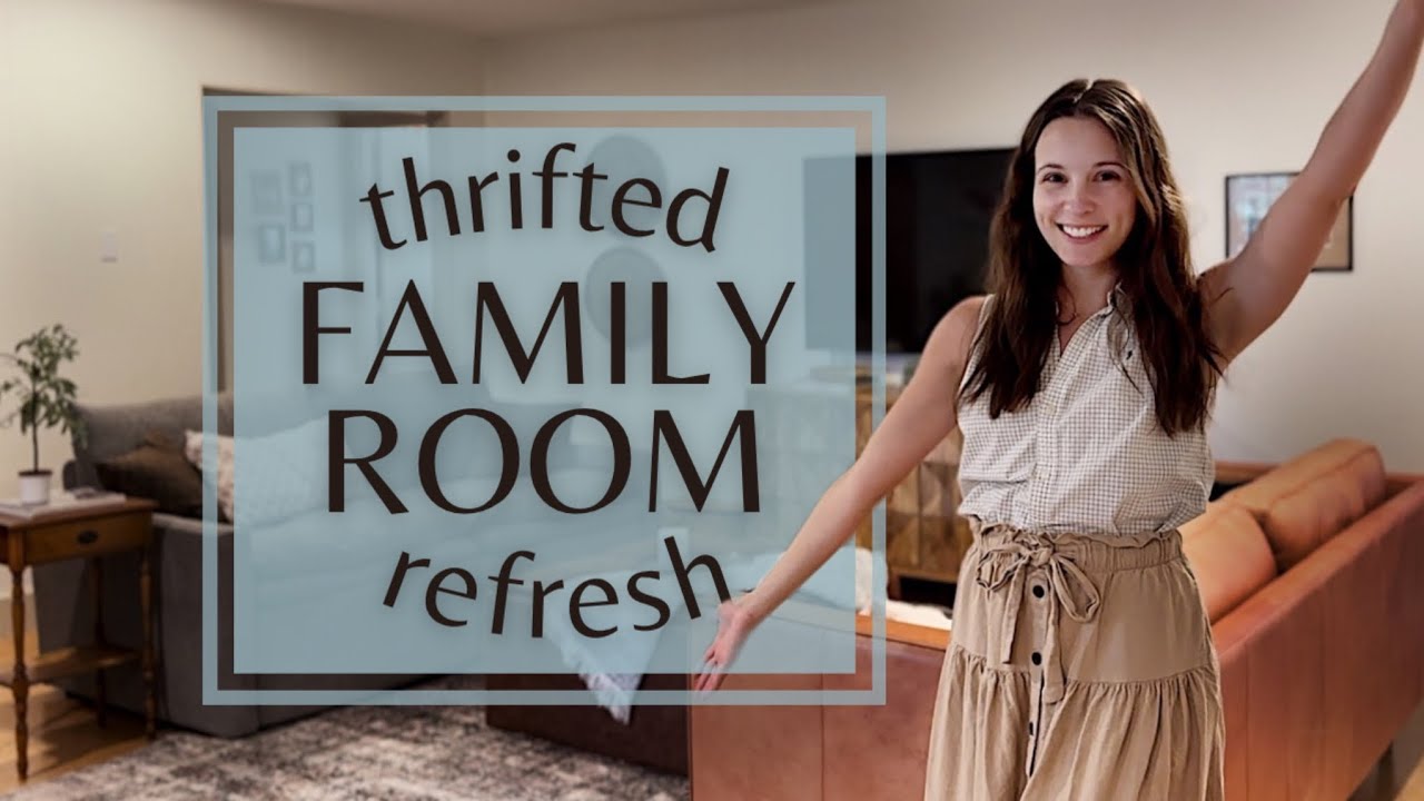 I made my family room look like my Pinterest *with a huge thrift haul*!!