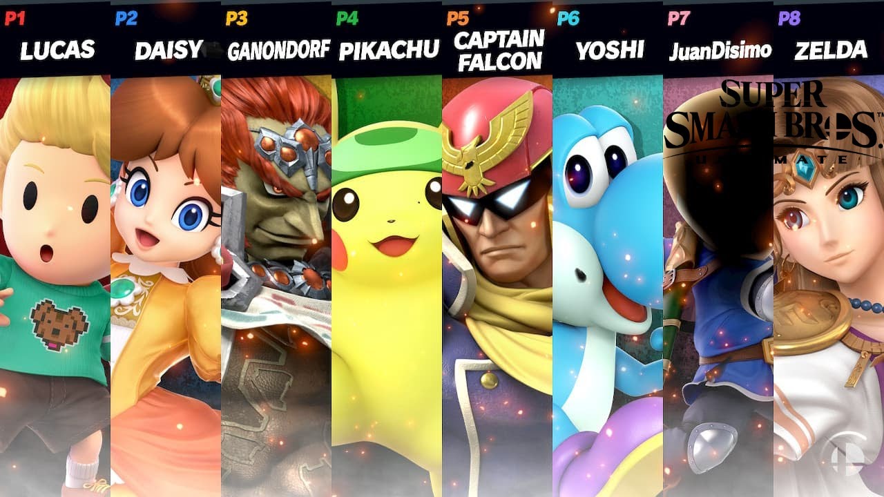 Super Smash Bros Ultimate 8 Player Smash More Final Smash Meter & Jump up Star OST!